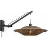 Good&Mojo Bali Hanging Wall Light - Black & Natural