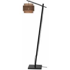 Good&Mojo Bhutan Hanging Floor Lamp - Black & Natural