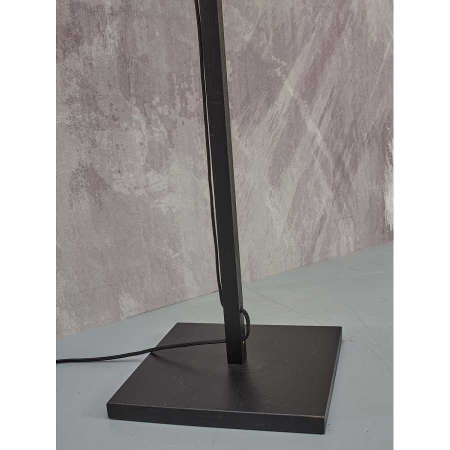 Good&Mojo Bhutan Floor Lamp - Black & Natural - Small