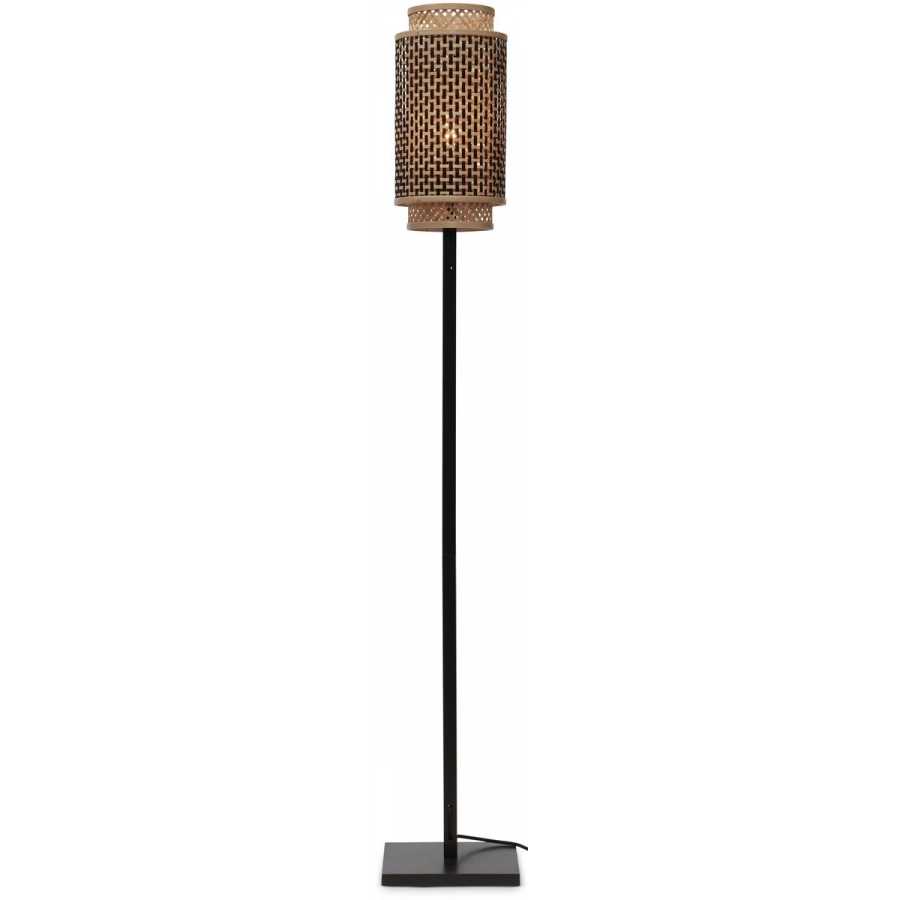 Good&Mojo Bhutan Floor Lamp - Black & Natural - Medium