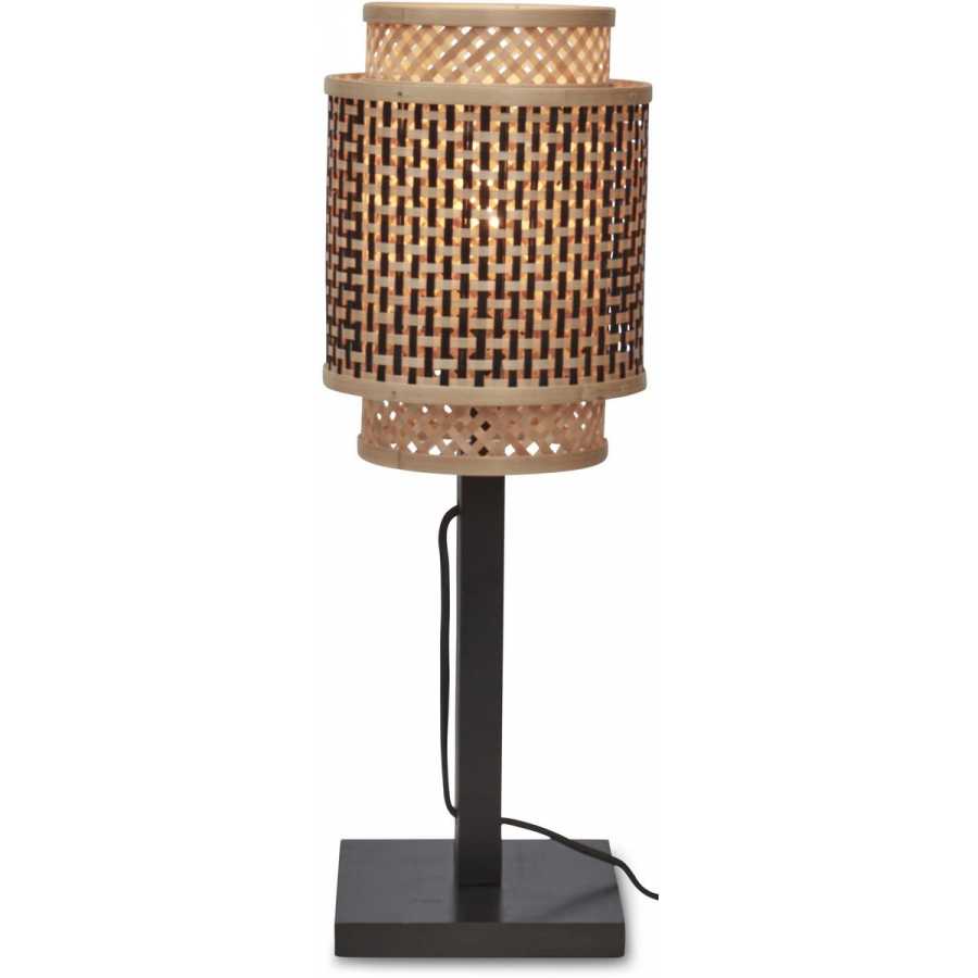 Good&Mojo Bhutan Table Lamp - Black & Natural - Small