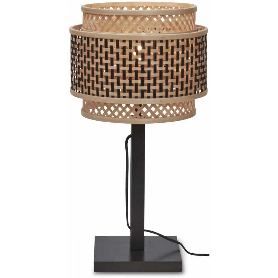 Good&Mojo Bhutan Table Lamp - Black & Natural - Large