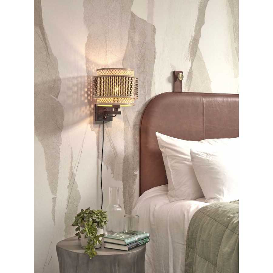 Good&Mojo Bhutan Wall Light - Black & Natural