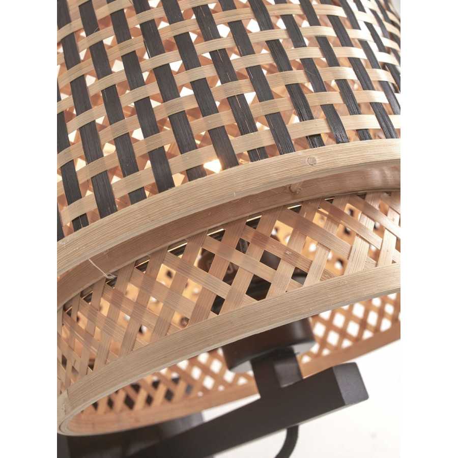 Good&Mojo Bhutan Wall Light - Black & Natural