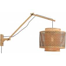 Good&Mojo Bhutan Long Arm Wall Light - Natural