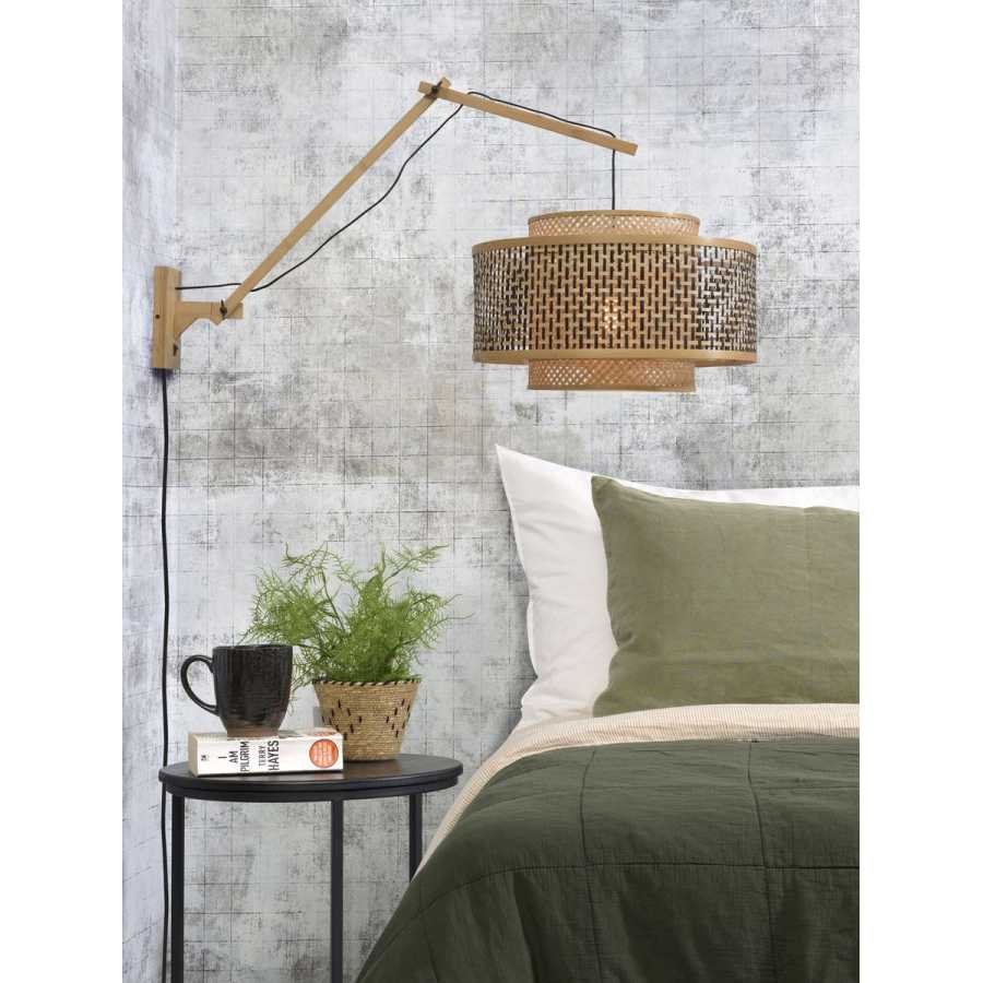 Good&Mojo Bhutan Long Arm Wall Light - Natural - Large