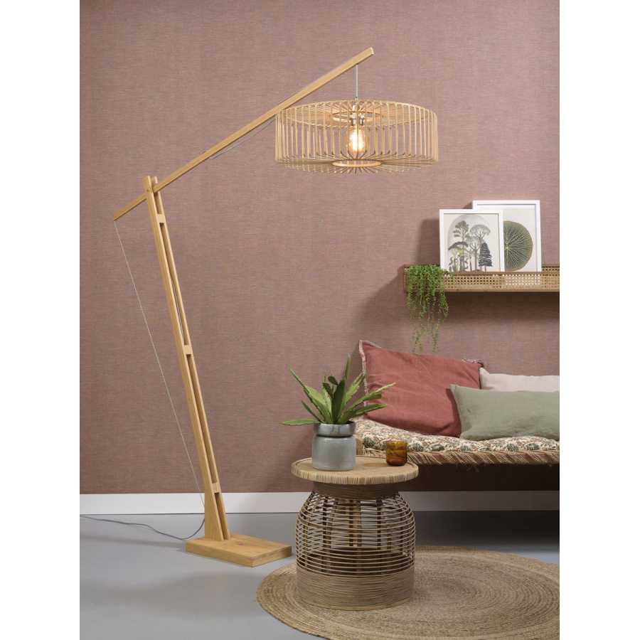 Good&Mojo Bromo Long Arm Floor Lamp - Natural