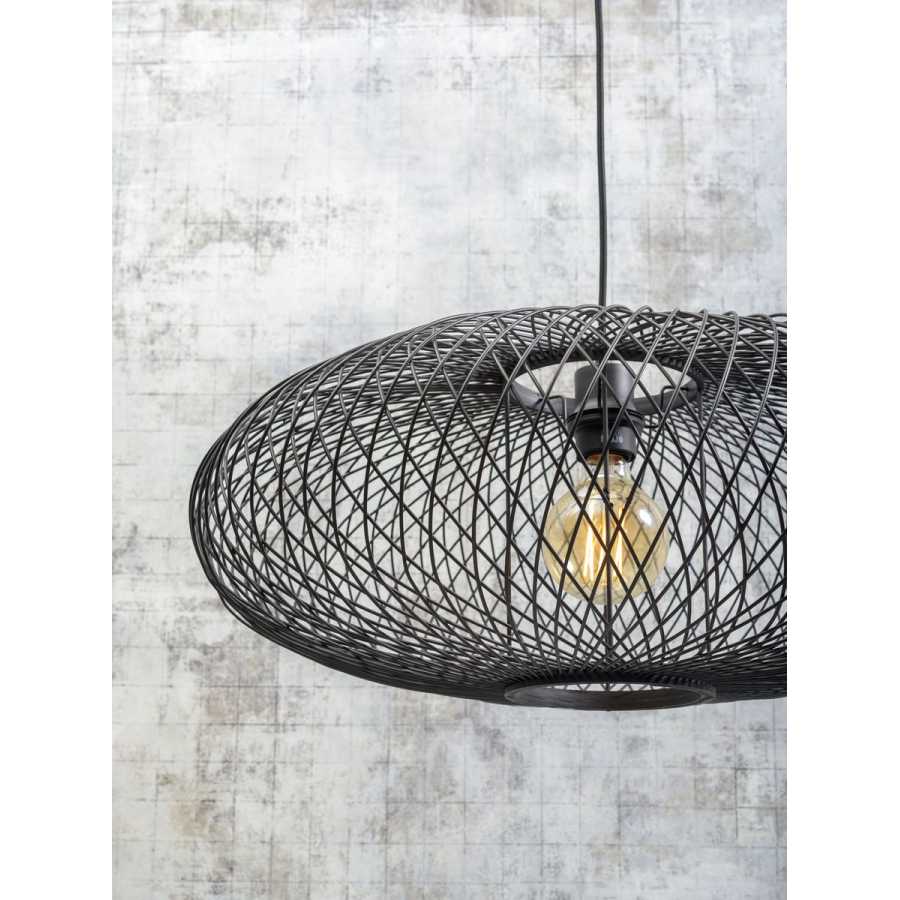 Good&Mojo Cango Hanging Floor Lamp - Black - Large