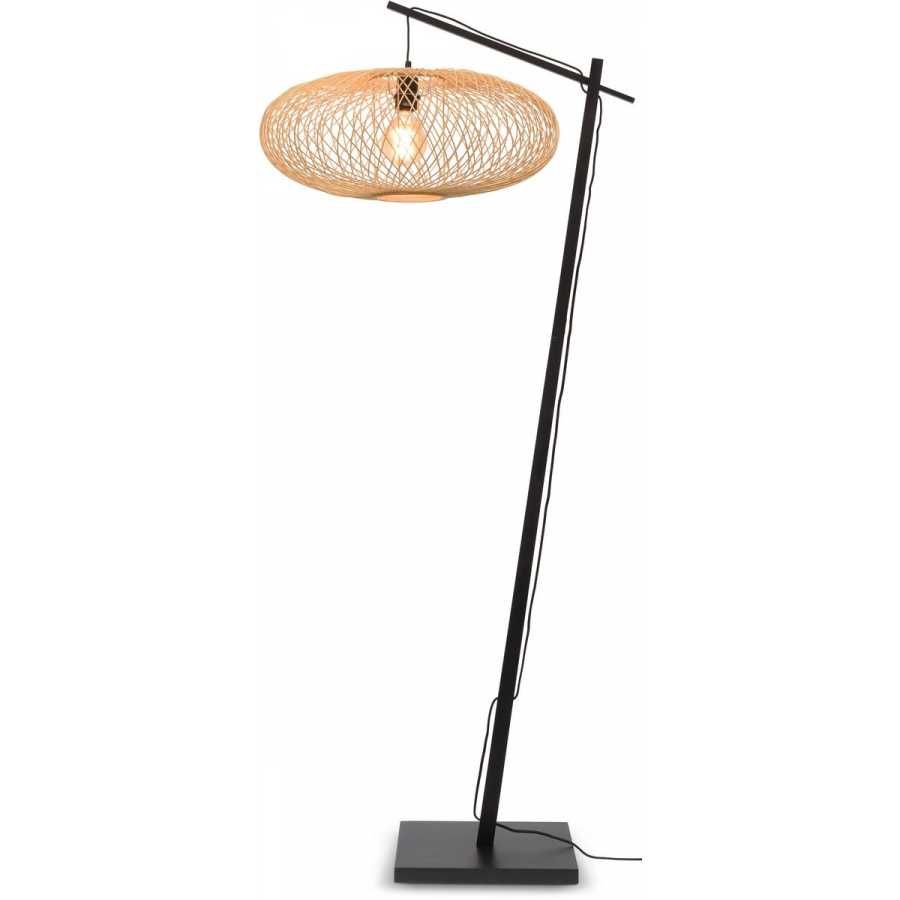 Good&Mojo Cango Hanging Floor Lamp - Black & Natural