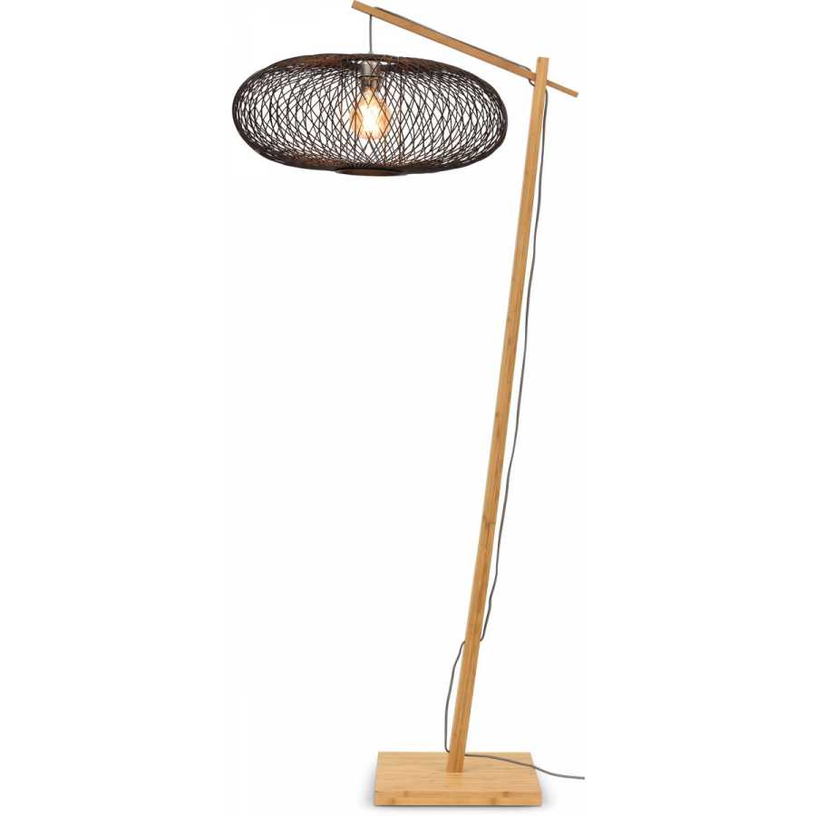 Good&Mojo Cango Hanging Floor Lamp - Natural & Black