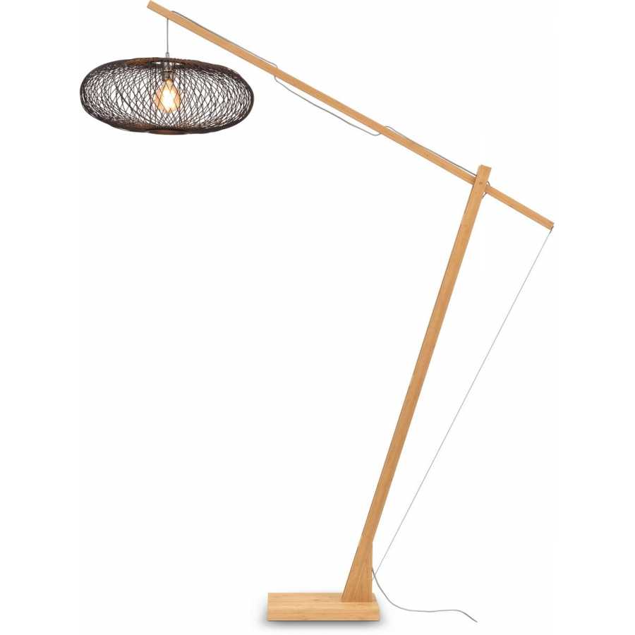 Good&Mojo Cango Long Arm Floor Lamp - Natural & Black