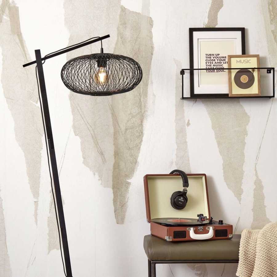 Good&Mojo Cango Hanging Floor Lamp - Black - Small