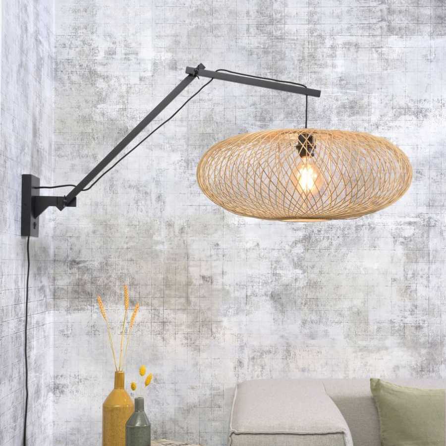 Good&Mojo Cango Hanging Wall Light - Black & Natural