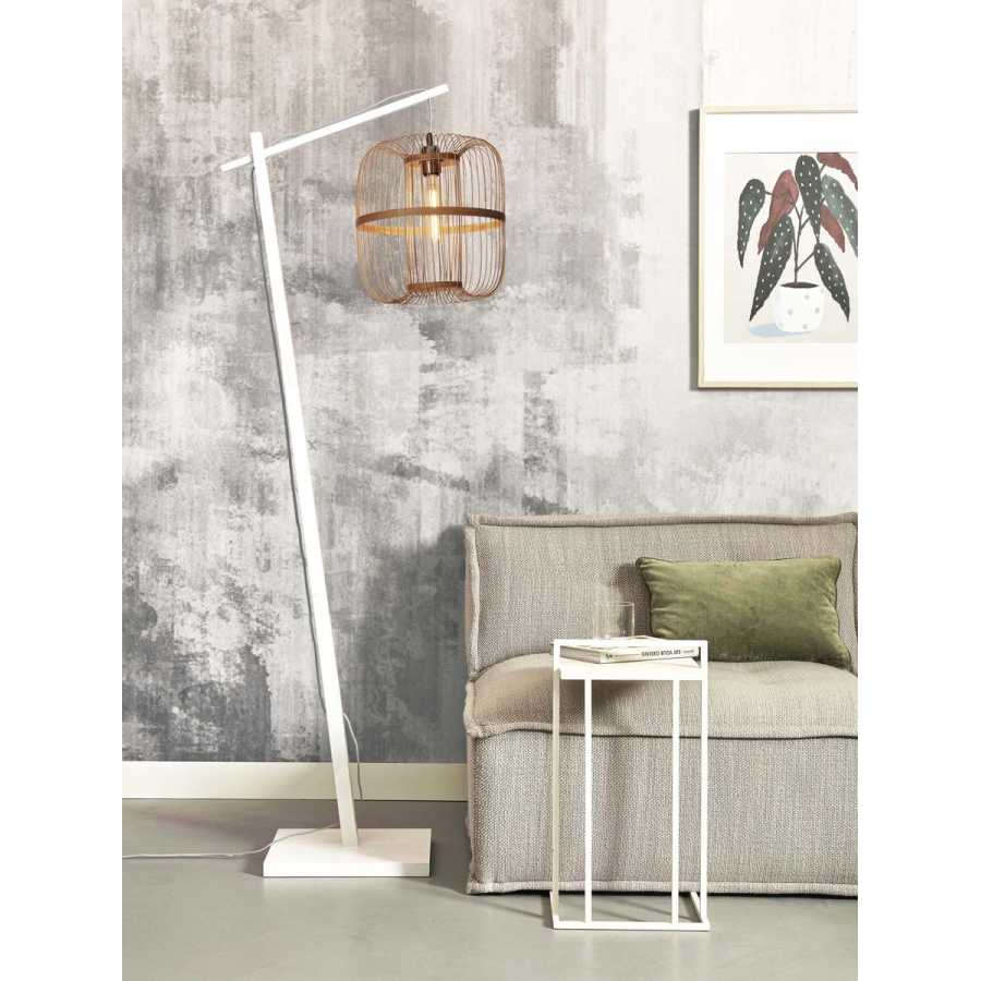 Good&Mojo Hokkaido Floor Lamp - White & Natural - Large