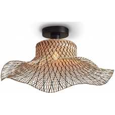 Good&Mojo Ibiza Ceiling Light - Black & Natural