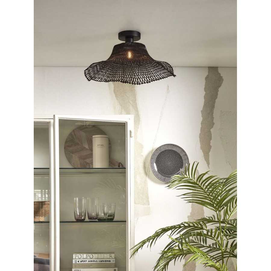 Good&Mojo Ibiza Ceiling Light - Black - Small