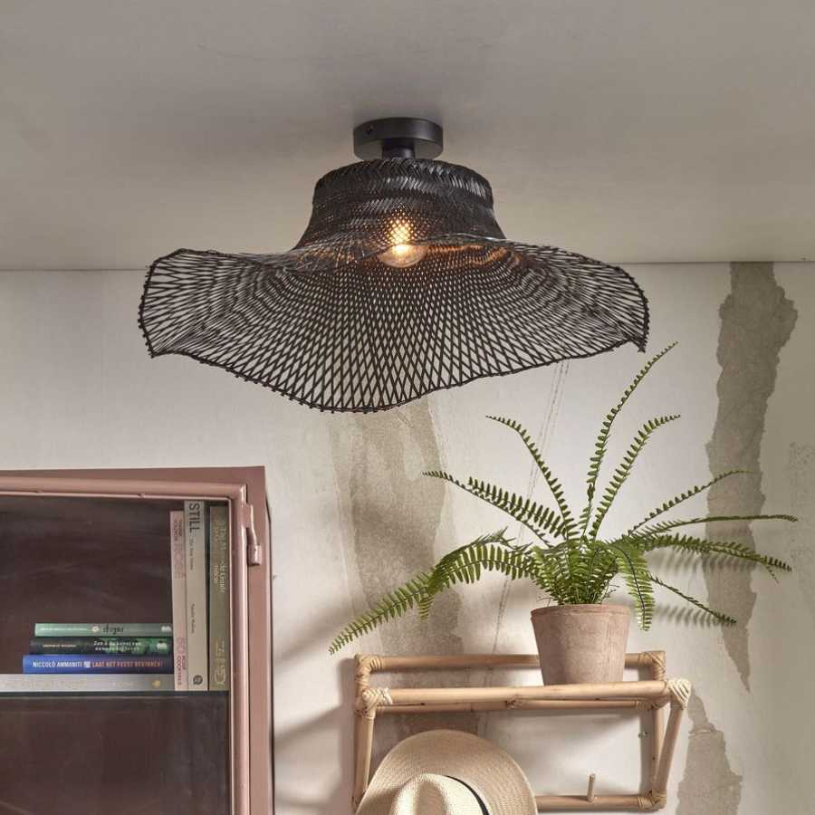 Good&Mojo Ibiza Ceiling Light - Black - Large