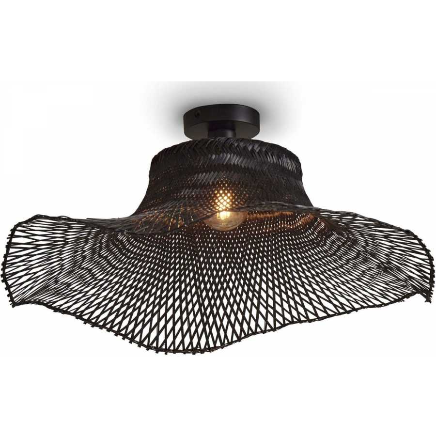 Good&Mojo Ibiza Ceiling Light - Black - Large