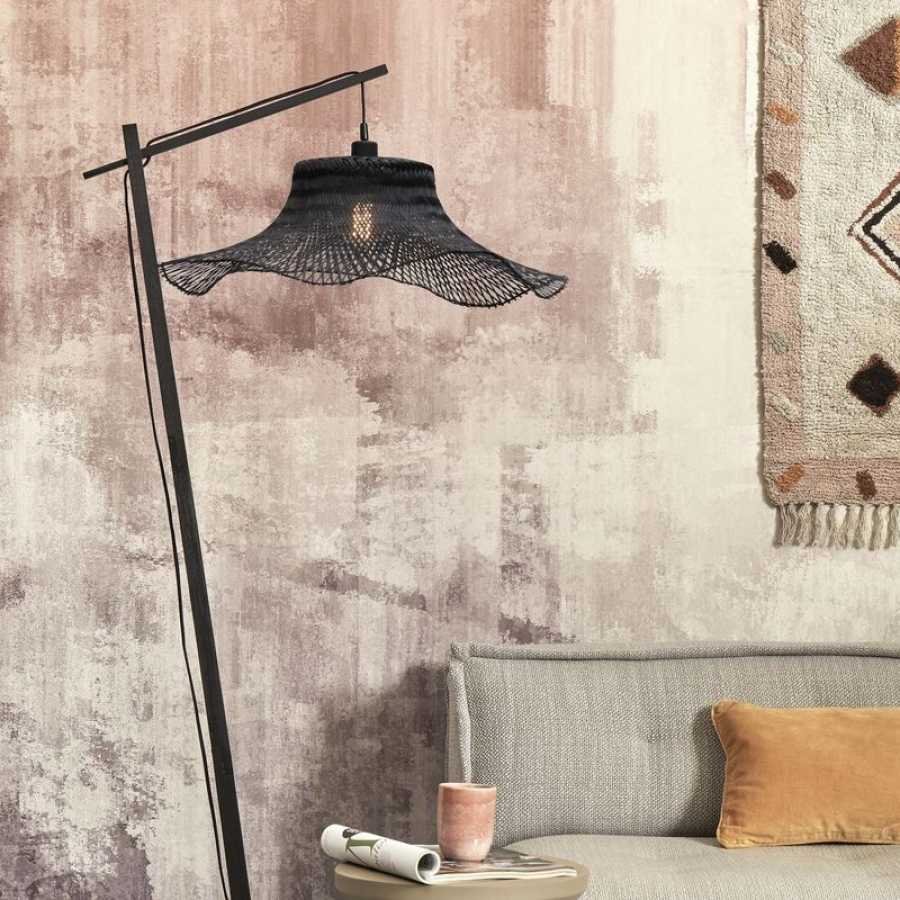 Good&Mojo Ibiza Floor Lamp - Black - Large