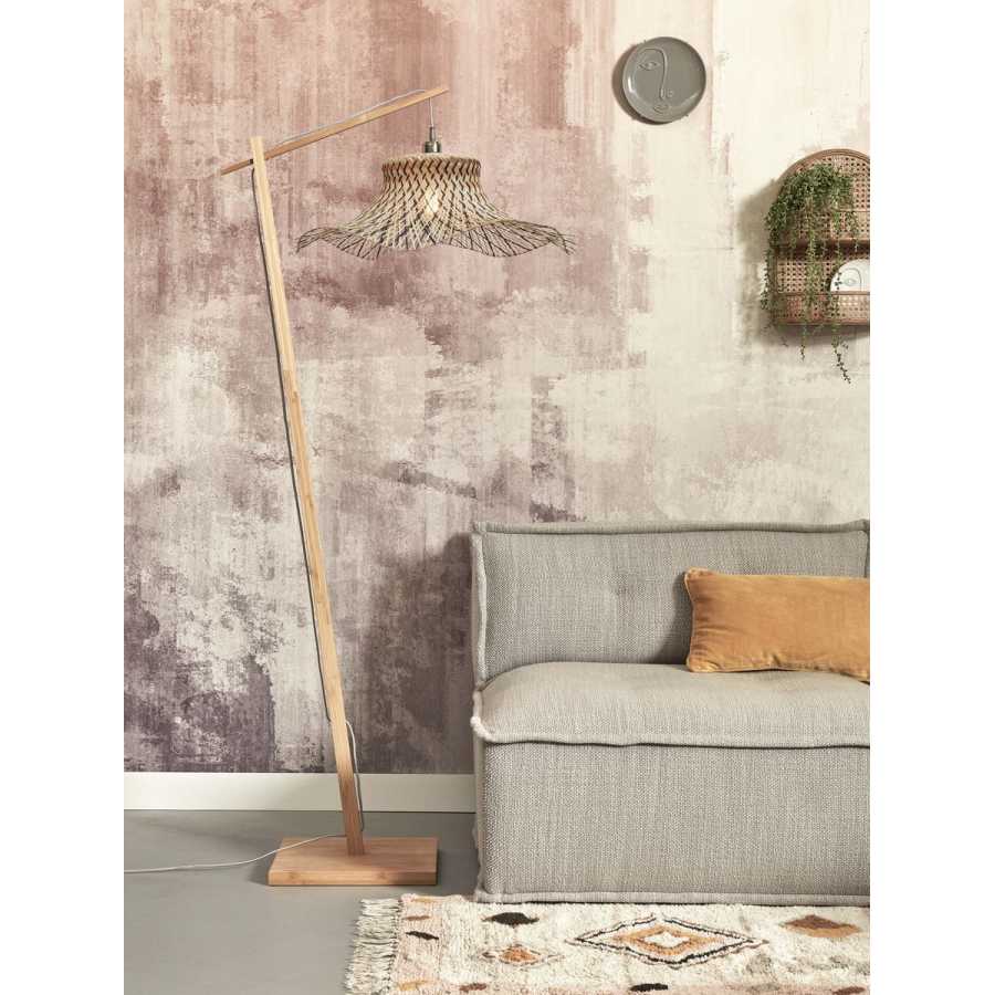 Good&Mojo Ibiza Floor Lamp - Black & Natural