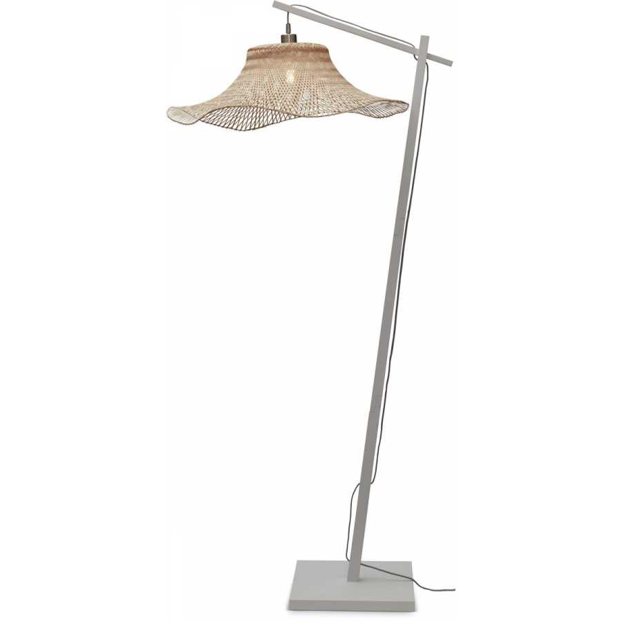 Good&Mojo Ibiza Floor Lamp - White & Natural