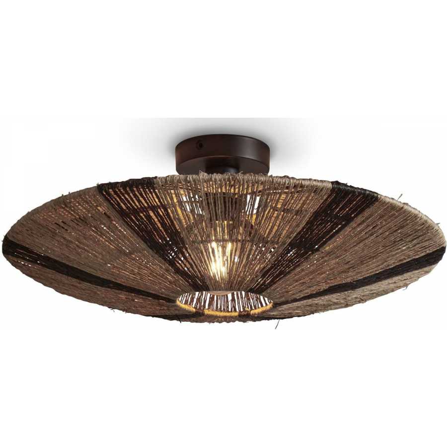 Good&Mojo Iguazu Ceiling Light - Black & Natural - Large