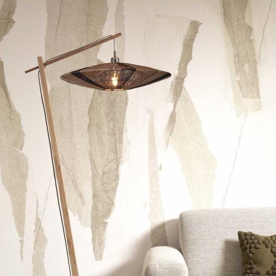 Good&Mojo Iguazu Floor Lamp - Black & Natural