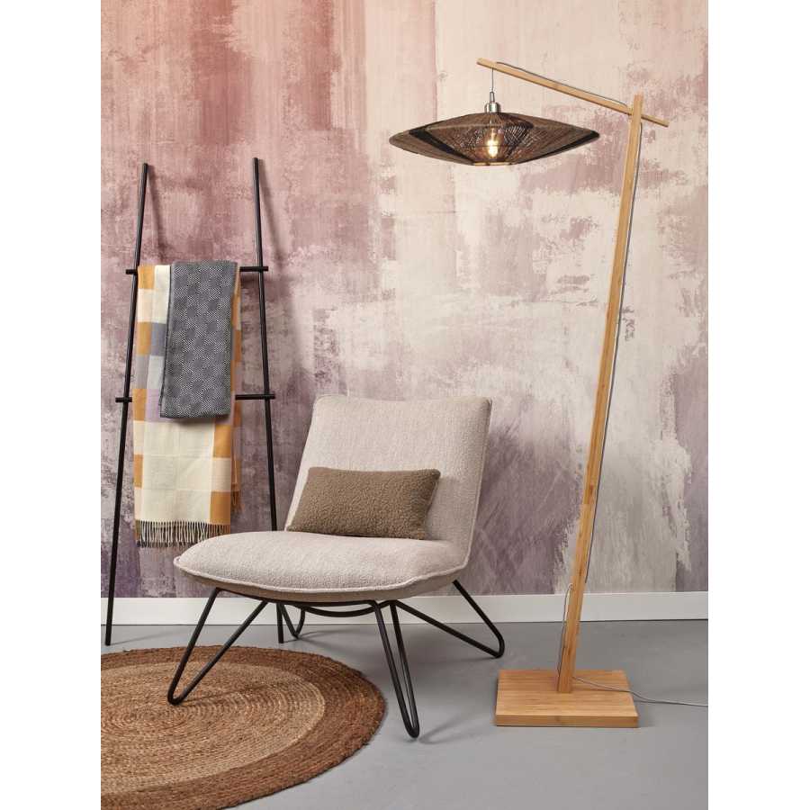 Good&Mojo Iguazu Floor Lamp - Black & Natural