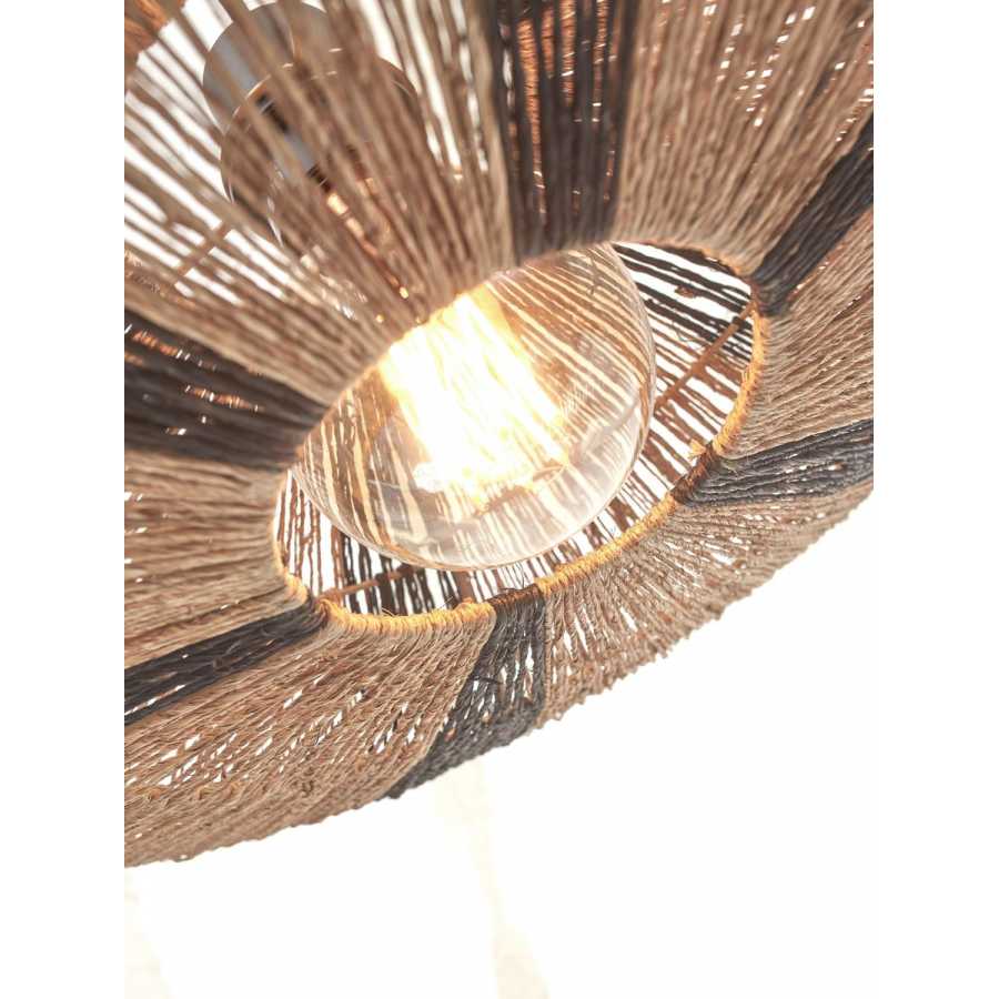 Good&Mojo Iguazu Floor Lamp - Black & Natural