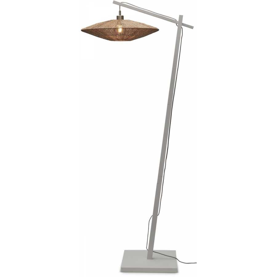 Good&Mojo Iguazu Floor Lamp - White & Natural - Large