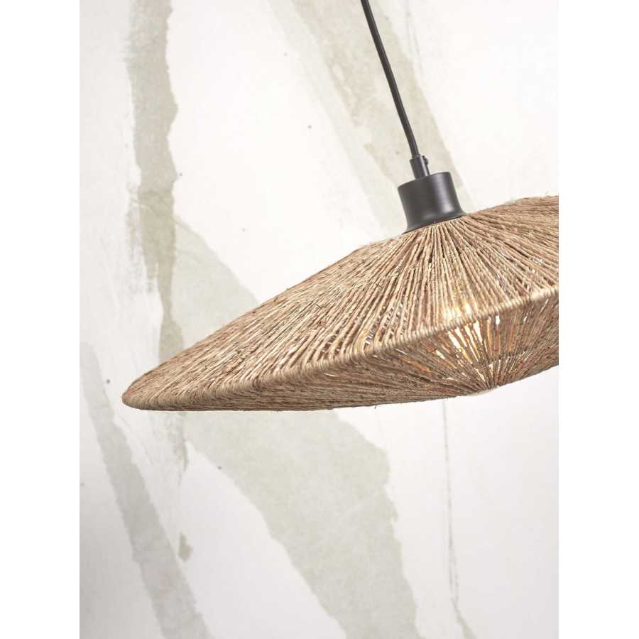 Good&Mojo Iguazu Floor Lamp - White & Natural - Small