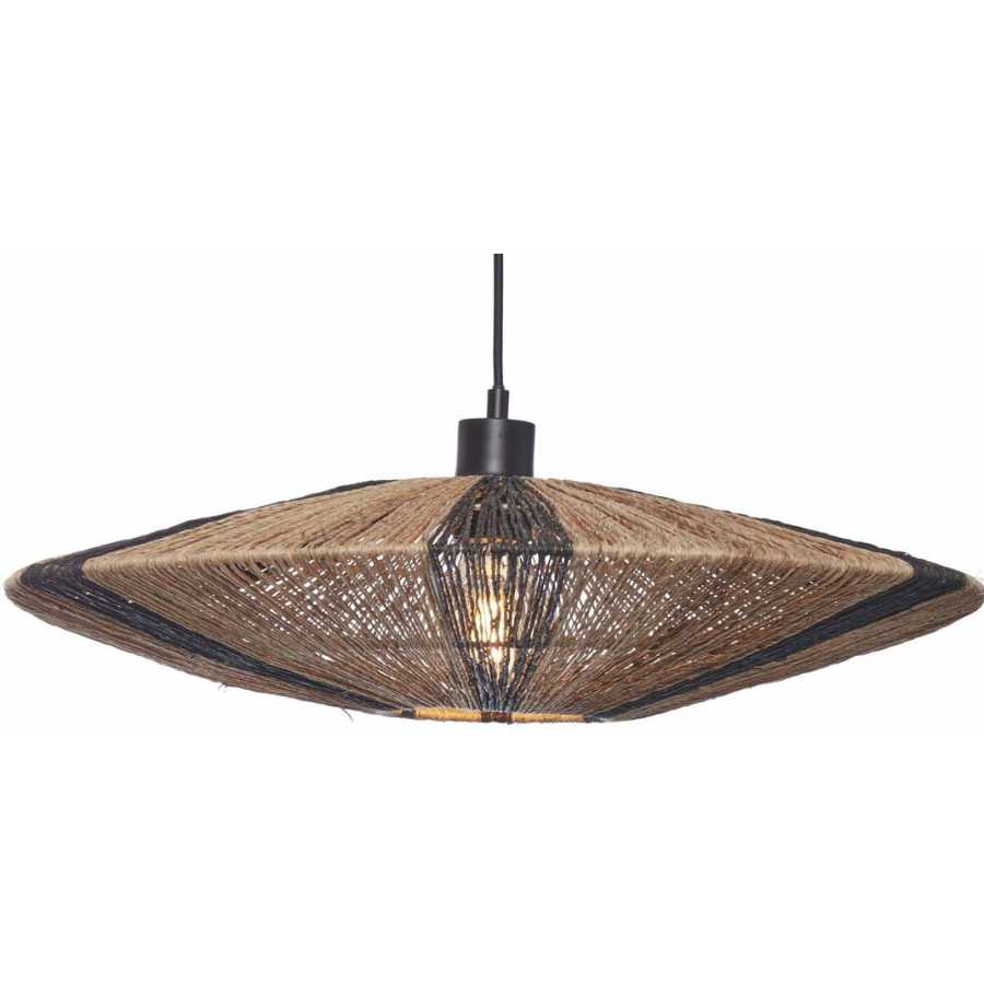 Good&Mojo Iguazu Pendant Light - Black & Natural - Large