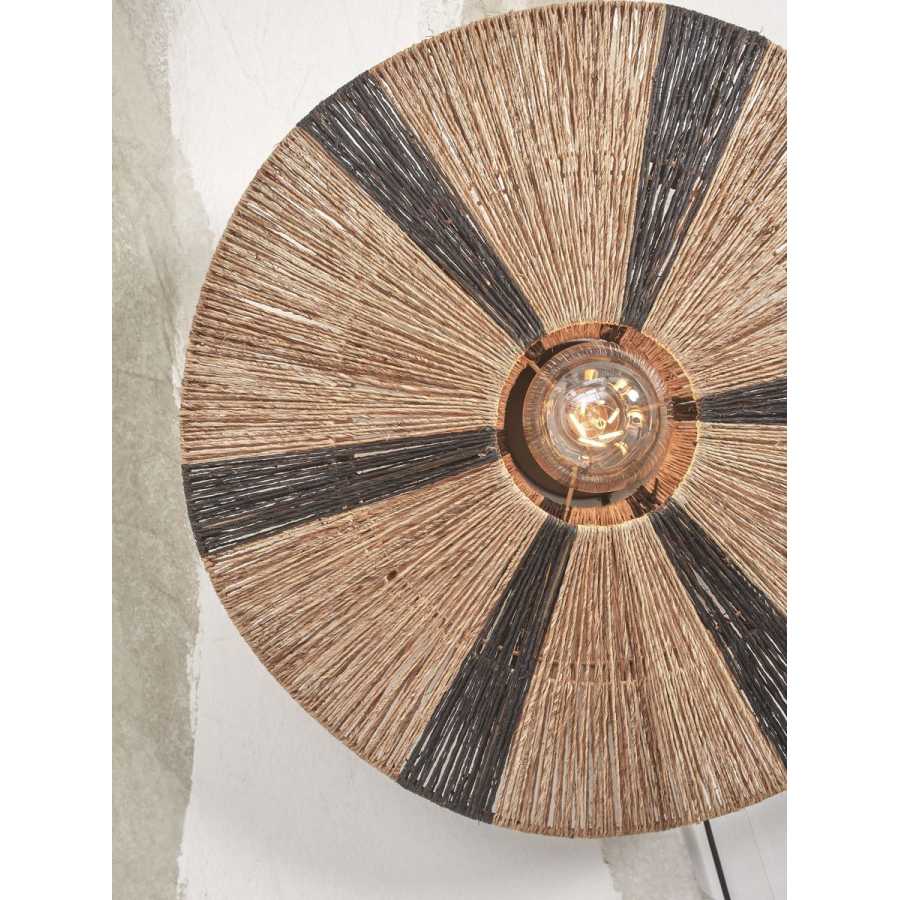 Good&Mojo Iguazu Wall Light - Black & Natural - Small