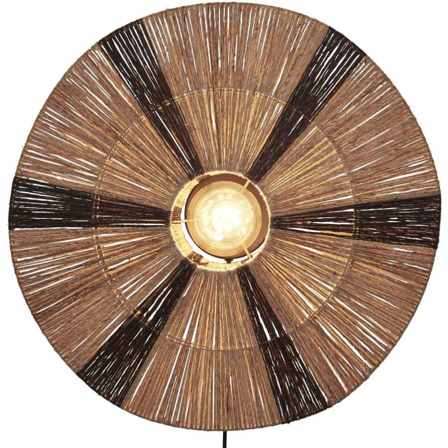 Good&Mojo Iguazu Wall Light - Black & Natural - Large