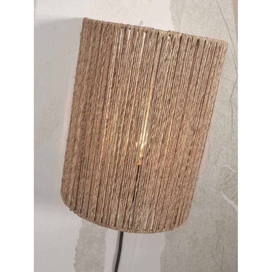 Good&Mojo Iguazu Flush Wall Light - Natural - Large