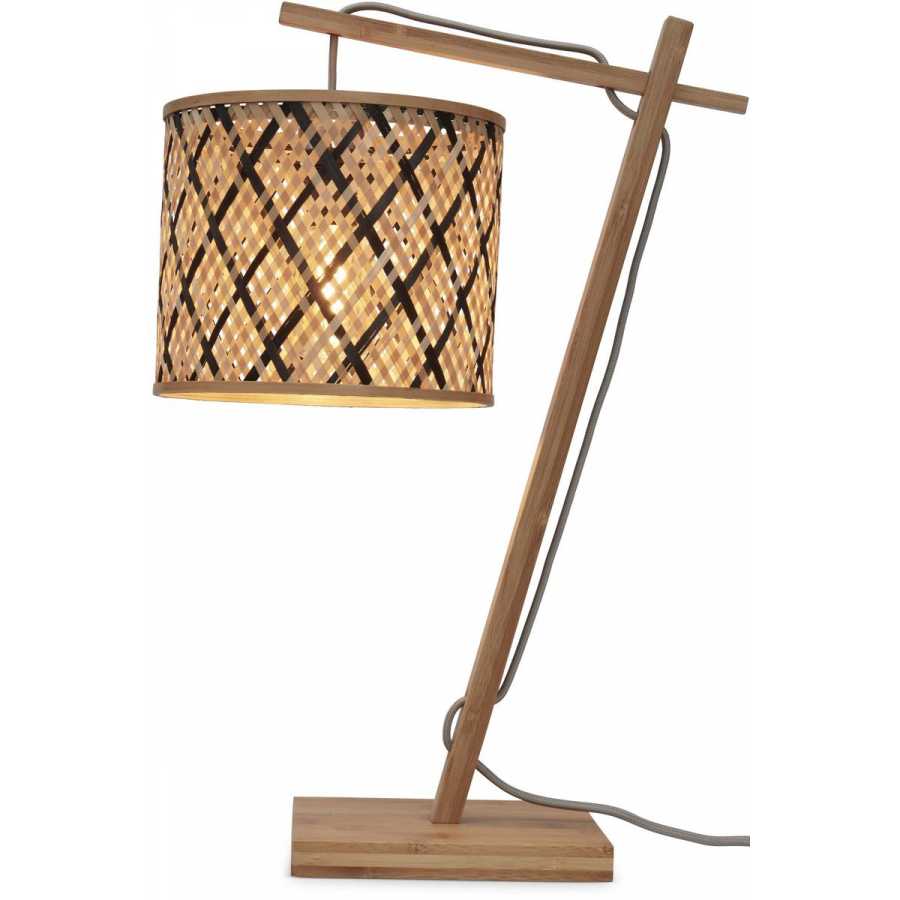 Good&Mojo Java Hanging Table Lamp - Black & Natural