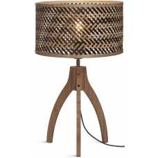 Good&Mojo Java Tripod Table Lamp - Black & Natural