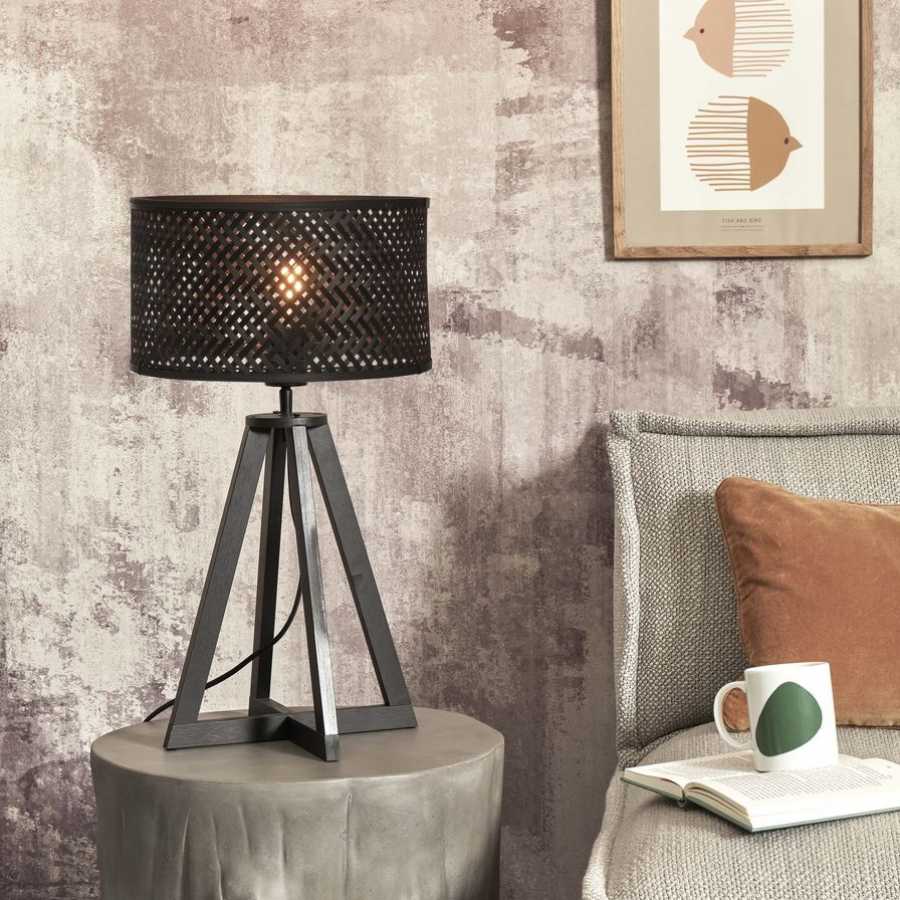 Good&Mojo Java Cross Table Lamp - Black