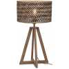 Good&Mojo Java Cross Table Lamp - Black & Natural