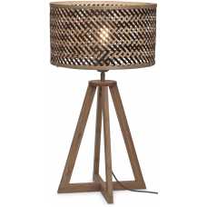 Good&Mojo Java Cross Table Lamp - Black & Natural