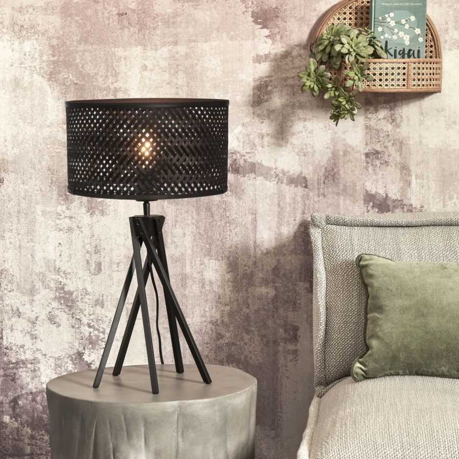 Good&Mojo Java Twist Table Lamp - Black