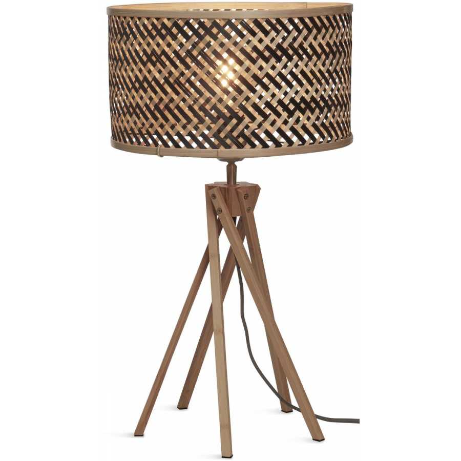 Good&Mojo Java Twist Table Lamp - Black & Natural