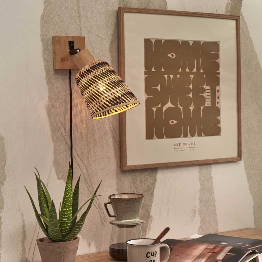 Good&Mojo Java Wall Light - Natural & Black