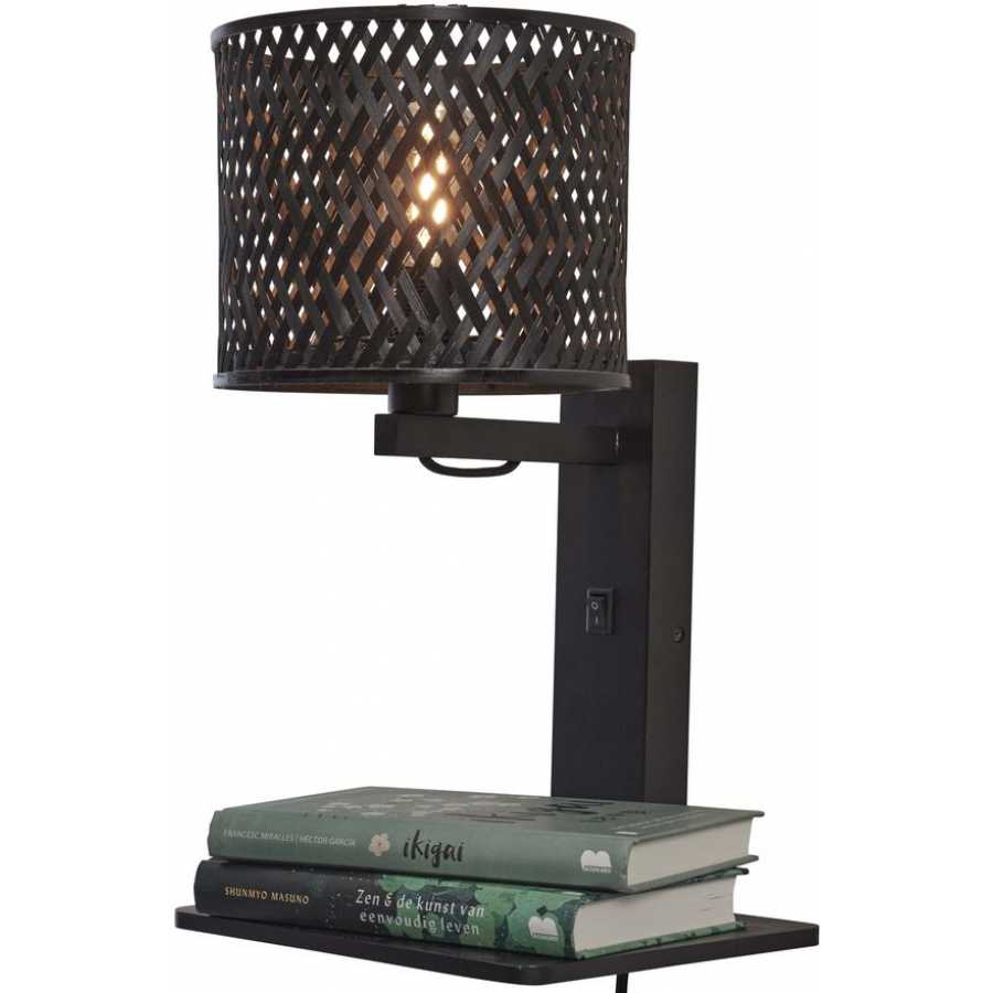 Good&Mojo Java Wall Light With Shelf - Black