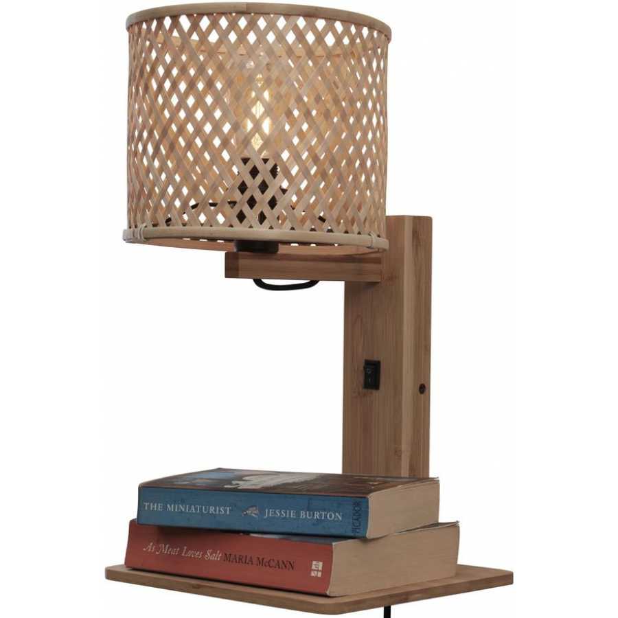 Good&Mojo Java Wall Light With Shelf - Natural