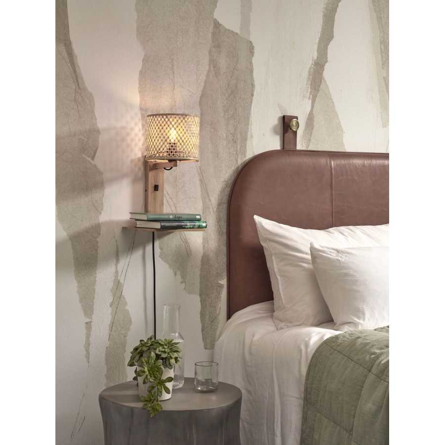 Good&Mojo Java Wall Light With Shelf - Natural