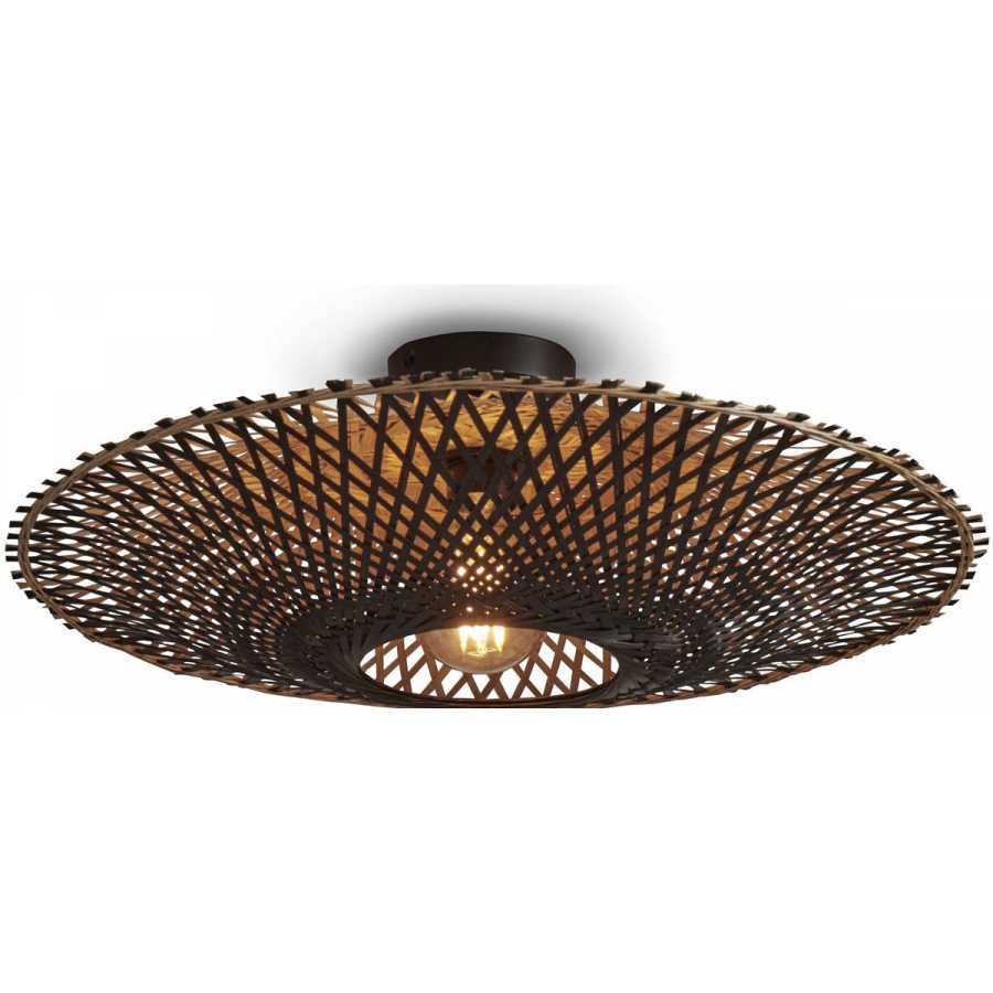 Good&Mojo Kalimantan Ceiling Light - Black - Large