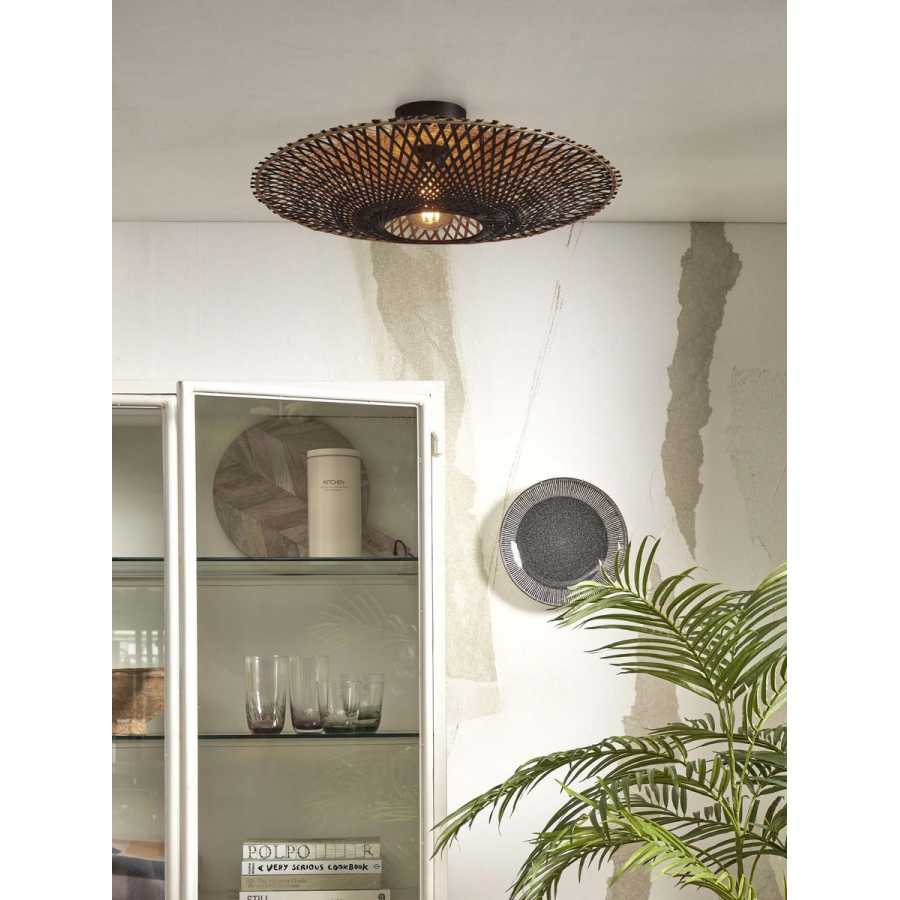 Good&Mojo Kalimantan Ceiling Light - Black - Large