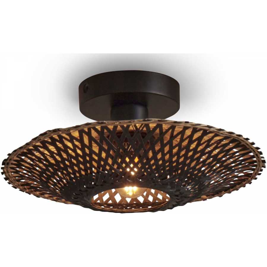 Good&Mojo Kalimantan Ceiling Light - Black - Small