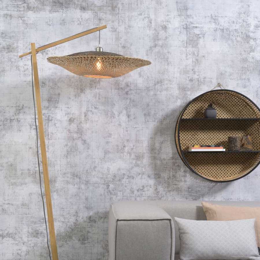 Good&Mojo Kalimantan Hanging Floor Lamp - Natural